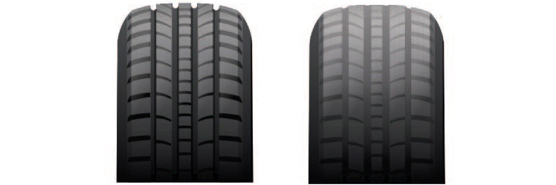 Tire tread depth comparison at Ken Ganley Kia Clarksburg in Bridgeport WV