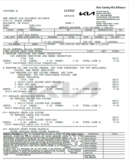 2024 Kia Forte LXS