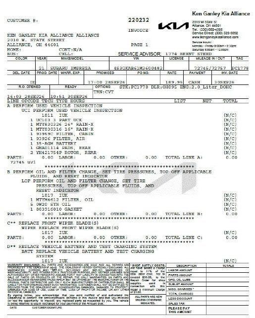 2021 Subaru Impreza Base