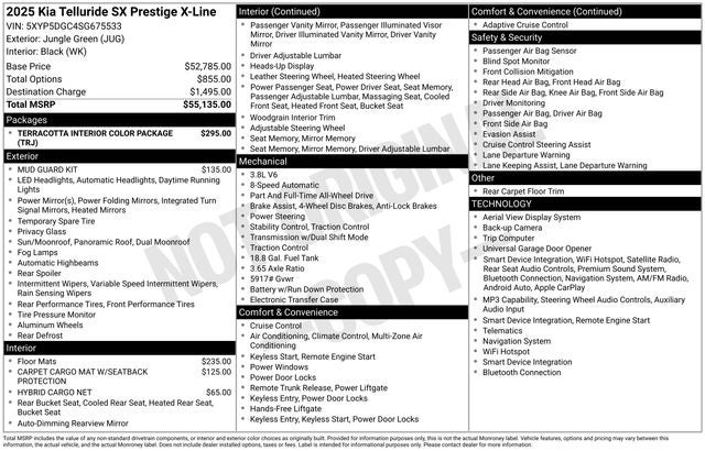 2025 Kia Telluride SX-Prestige X-Line