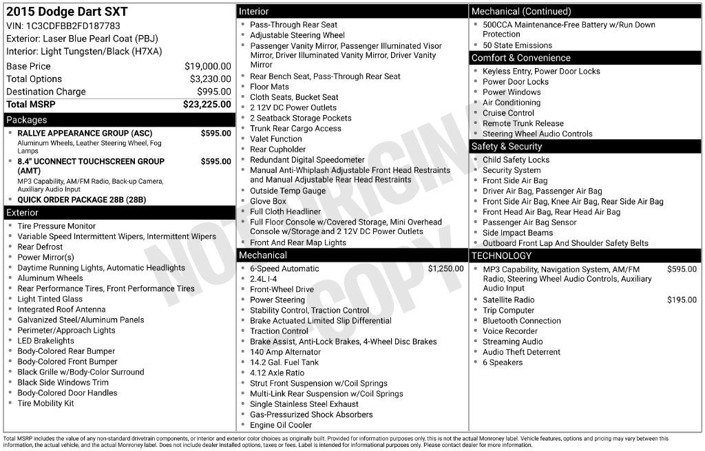 2015 Dodge Dart SXT