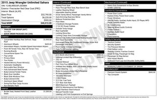 2015 Jeep Wrangler Unlimited Sahara