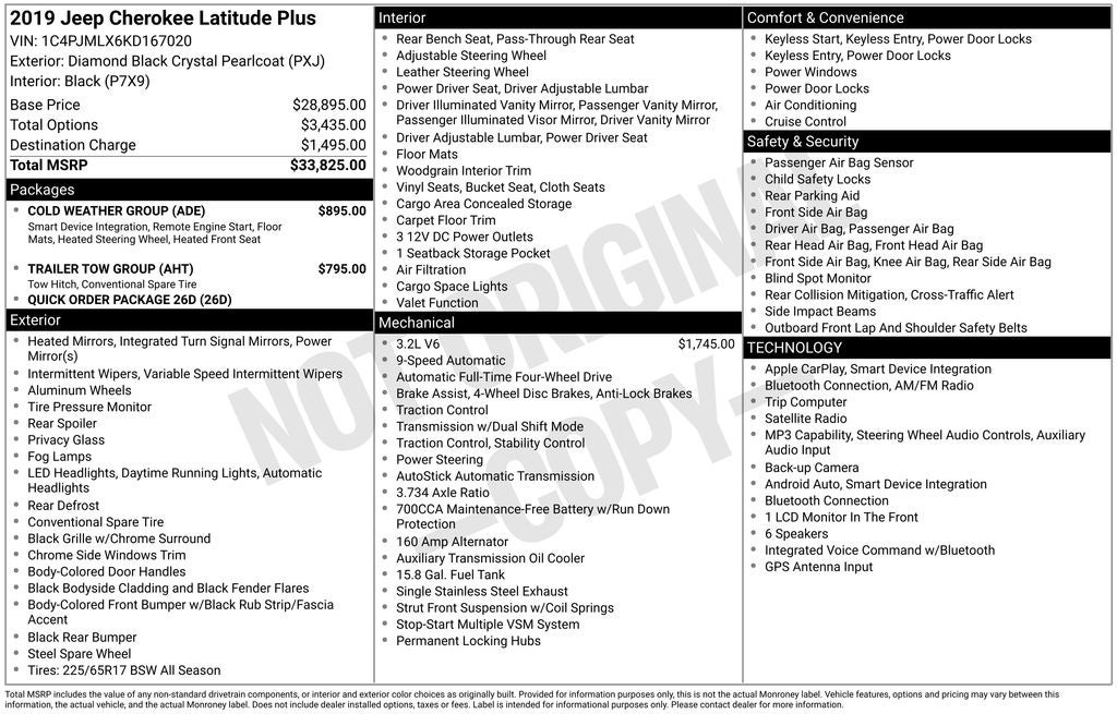2019 Jeep Cherokee Latitude Plus