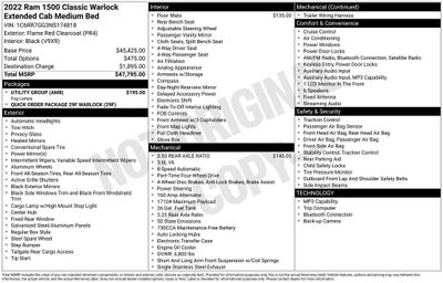 2022 RAM 1500 Classic Warlock