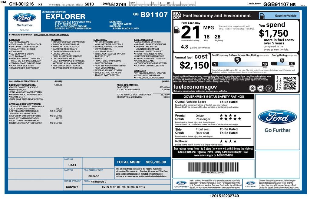 2016 Ford Explorer XLT