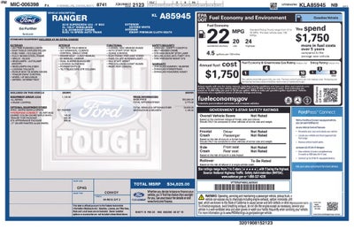 2019 Ford Ranger XL STX