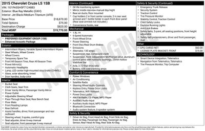 2015 Chevrolet Cruze LS
