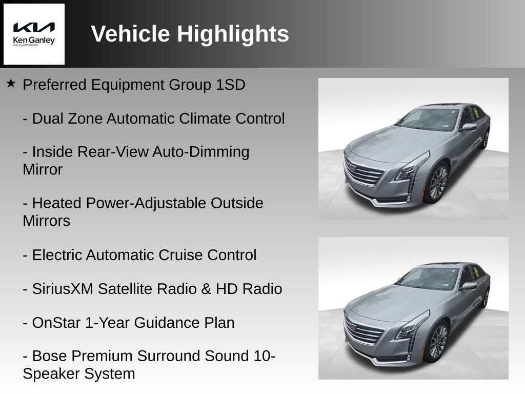 2018 Cadillac CT6 3.6L Luxury