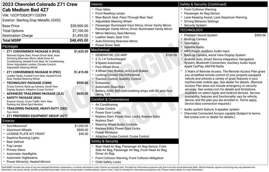 2023 Chevrolet Colorado Z71