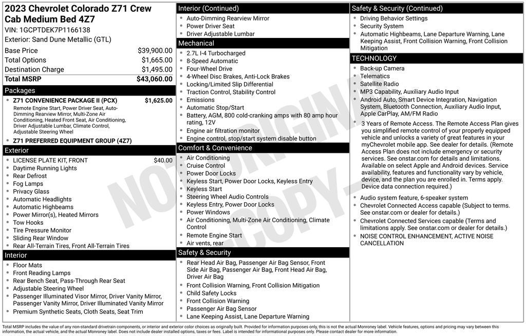 2023 Chevrolet Colorado Z71