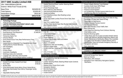 2017 GMC Acadia Limited Limited