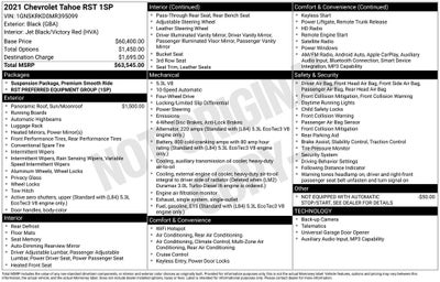 2021 Chevrolet Tahoe RST