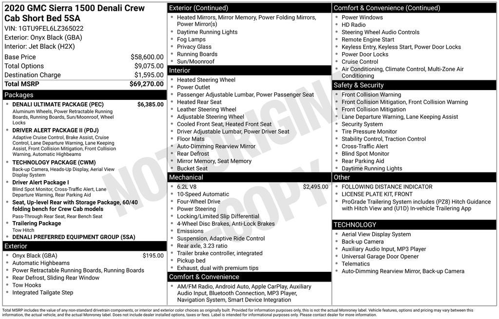 2020 GMC Sierra 1500 Denali