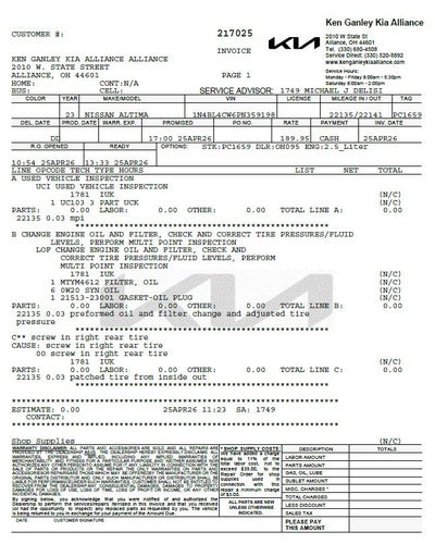2023 Nissan Altima 2.5 SR