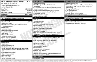 2014 Chevrolet Impala Limited LTZ