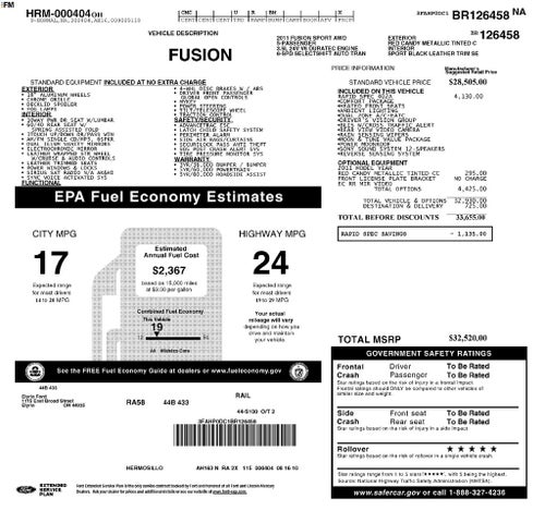 2011 Ford Fusion Sport