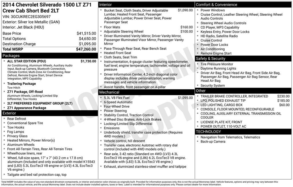 2014 Chevrolet Silverado 1500 LT LT2