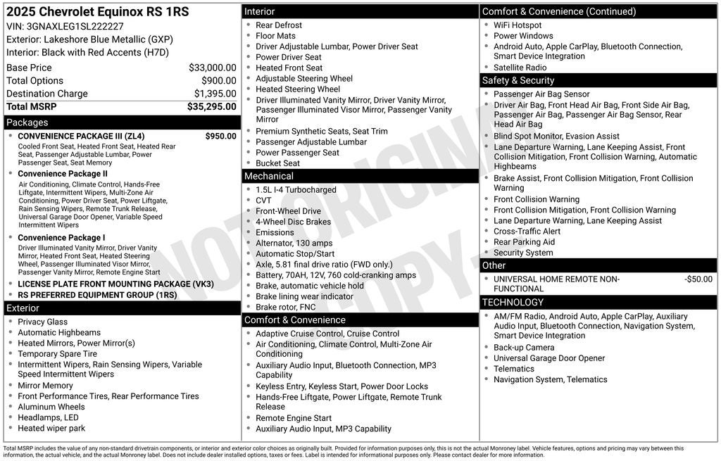 2025 Chevrolet Equinox RS