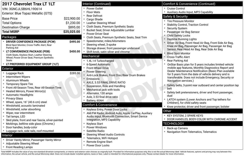 2017 Chevrolet Trax LT