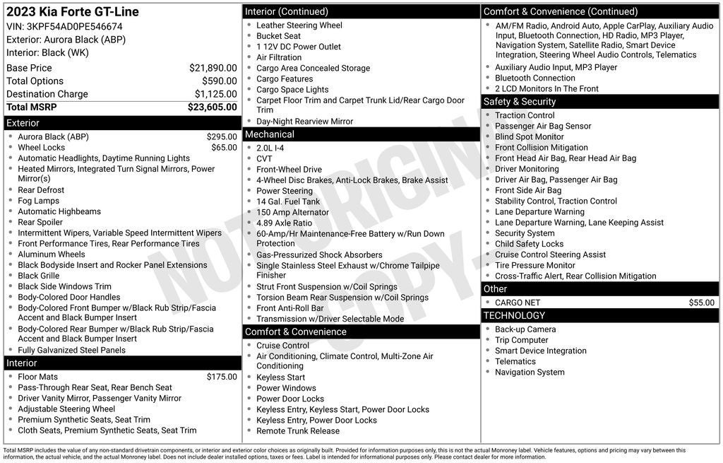 2023 Kia Forte GT-Line