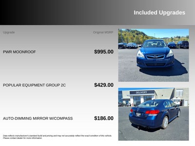 2011 Subaru Legacy 3.6R Limited