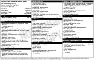 2020 Subaru Impreza Sport