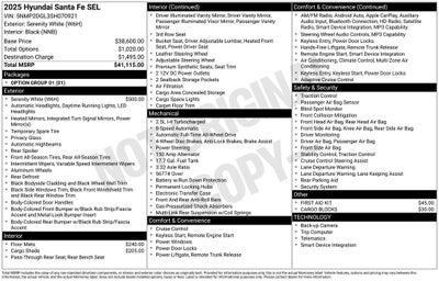 2025 Hyundai Santa Fe SEL