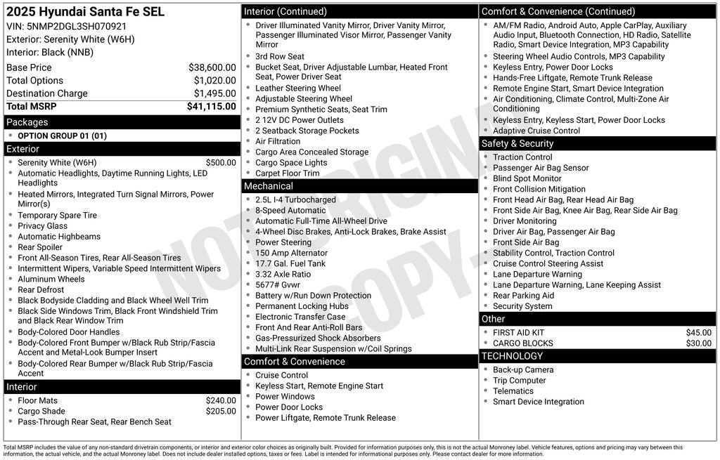 2025 Hyundai Santa Fe SEL