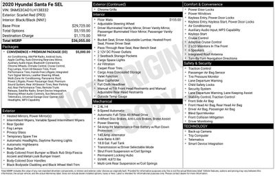 2020 Hyundai Santa Fe SEL