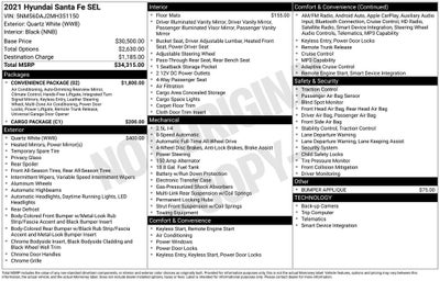 2021 Hyundai Santa Fe SEL