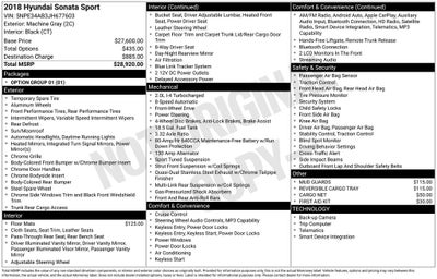 2018 Hyundai Sonata Sport 2.0T