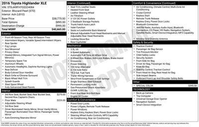 2016 Toyota Highlander XLE V6