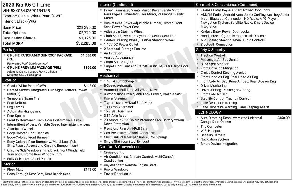 2023 Kia K5 GT-Line