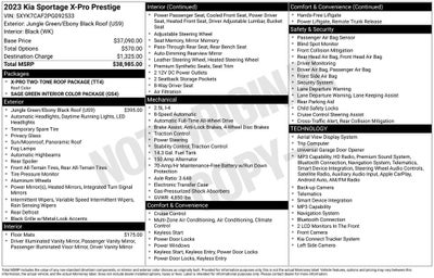 2023 Kia Sportage X-Pro Prestige
