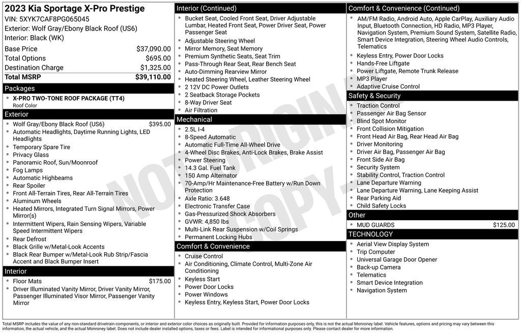 2023 Kia Sportage X-Pro Prestige