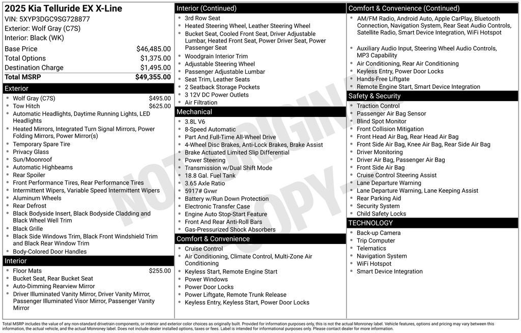 2025 Kia Telluride EX X-Line