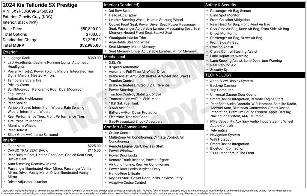 2024 Kia Telluride SX-Prestige