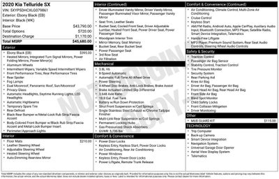 2020 Kia Telluride SX