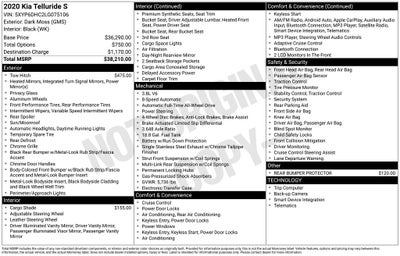 2020 Kia Telluride S