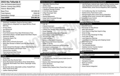 2022 Kia Telluride S