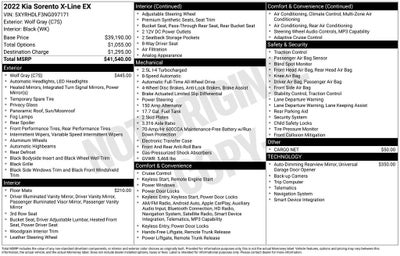 2022 Kia Sorento X-Line EX