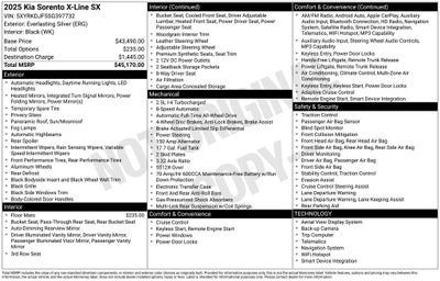 2025 Kia Sorento X-Line SX