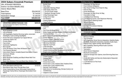 2024 Subaru Crosstrek Premium