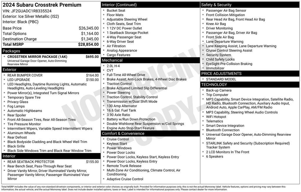 2024 Subaru Crosstrek Premium