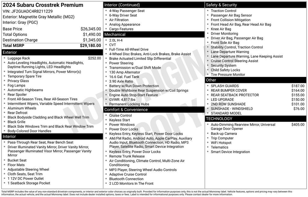 2024 Subaru Crosstrek Premium