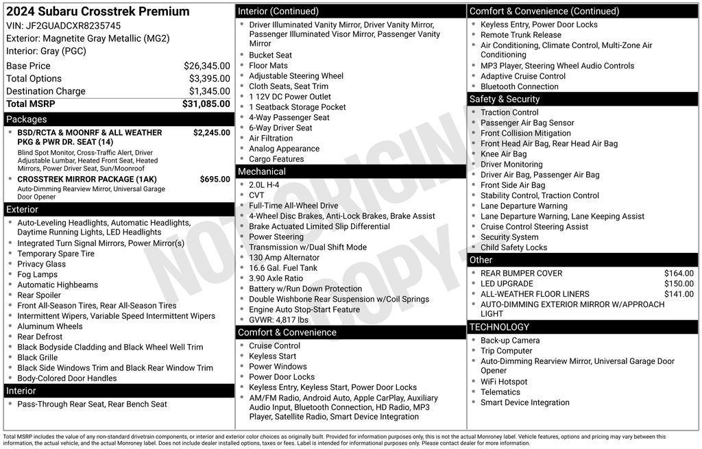 2024 Subaru Crosstrek Premium