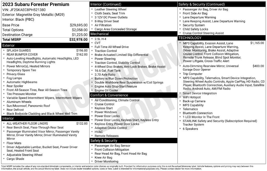 2023 Subaru Forester Premium