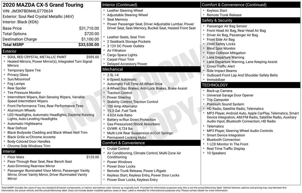 2020 Mazda Mazda CX-5 Grand Touring