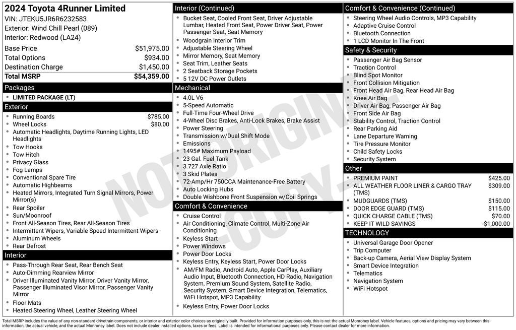 2024 Toyota 4Runner Limited