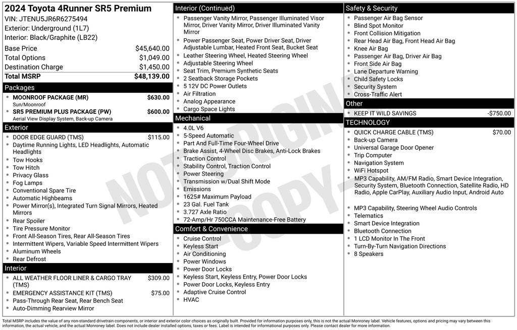 2024 Toyota 4Runner SR5 Premium